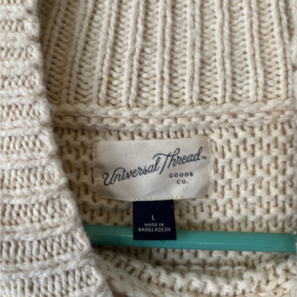 3/$20 Universal Thread Cream Long Sleeve Sweater - Picture 3 of 4